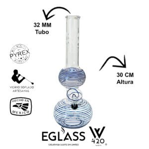 Bong Pyrex W420 Rayas 02