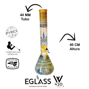 Bong Pyrex W420 Rayas 07