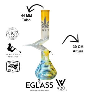 Bong Pyrex W420 Rayas 09