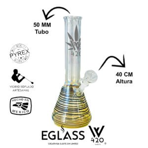 Bong Pyrex W420 Rayas 16